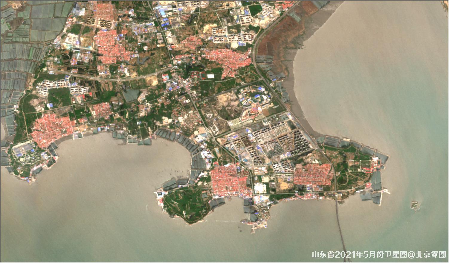 山东省2021年最新卫星图