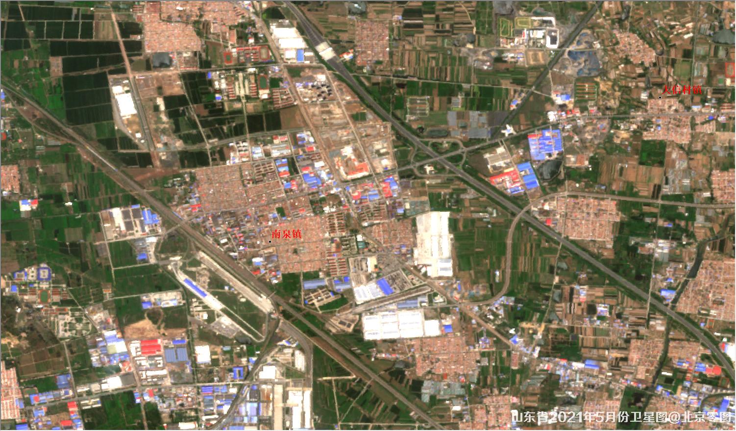 山东省2021年最新卫星图