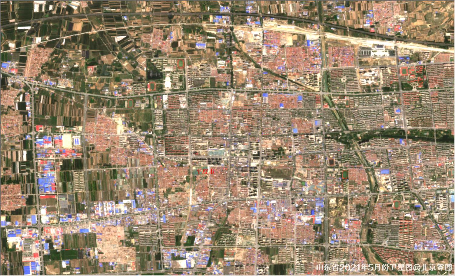 山东省2021年最新卫星图