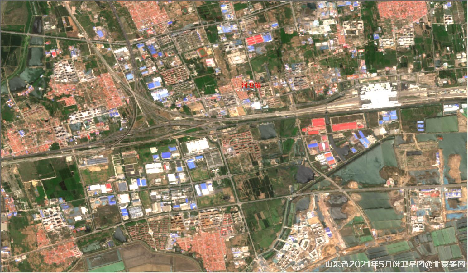 山东省2021年最新卫星图