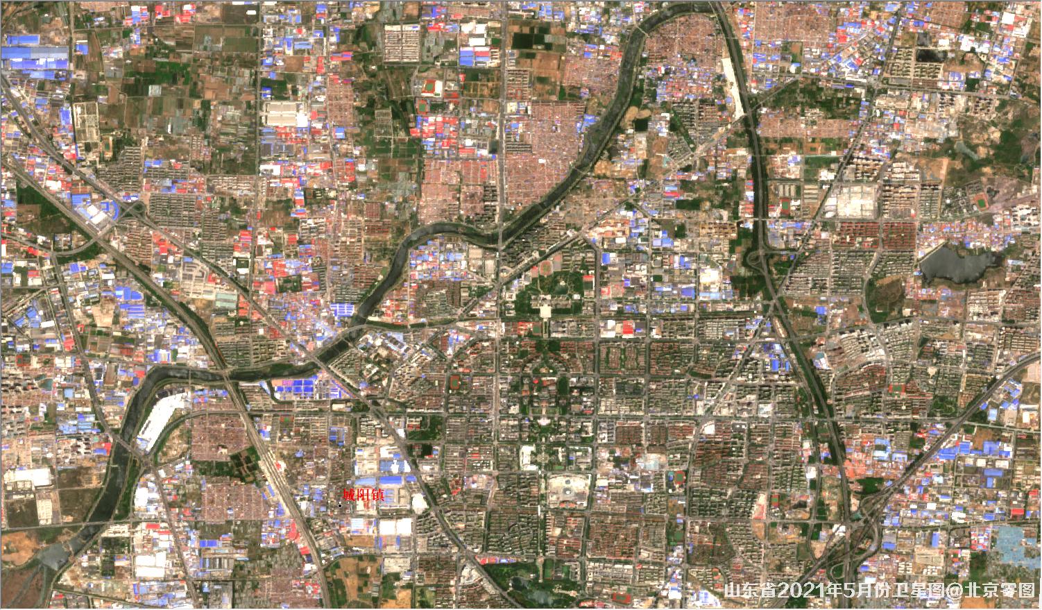 山东省2021年最新卫星图