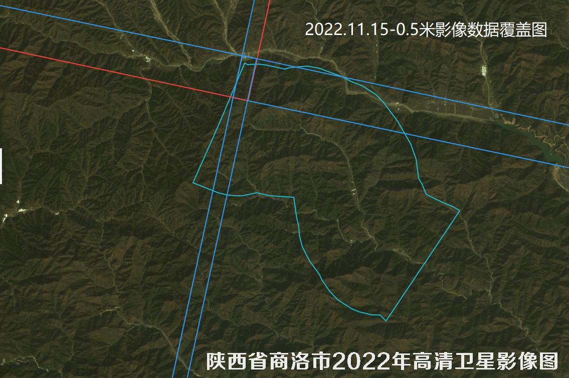 美国0.3米卫星和国产0.5米卫星拍摄的商洛市卫星图