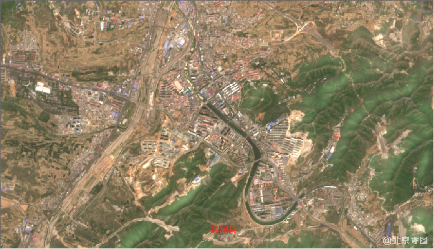 山西省2021年最新卫星图-井陉县