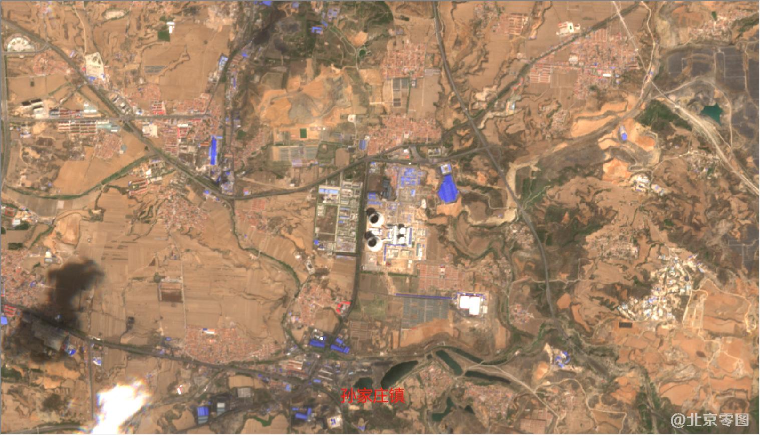 山西省2021年最新卫星图-孙家庄镇
