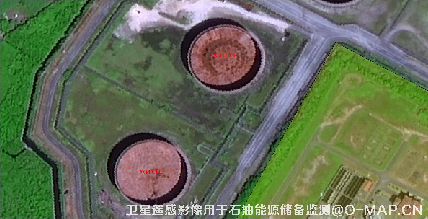卫星遥感影像用于石油能源储备监测