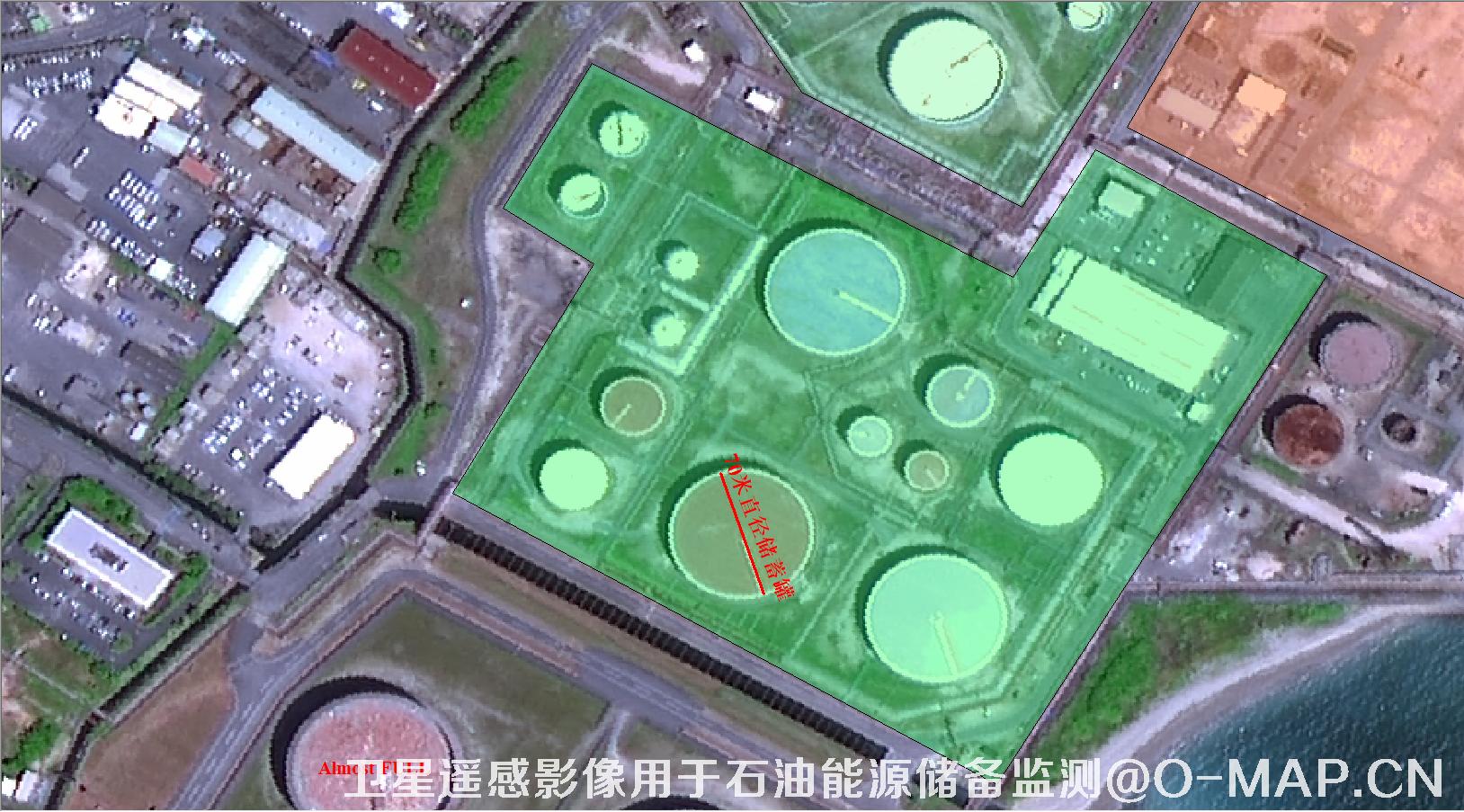 卫星遥感影像用于石油能源储备监测
