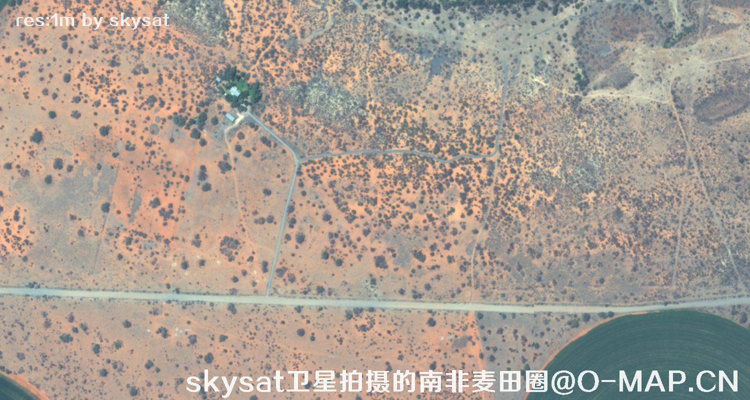 skysat卫星拍摄的南非麦田圈