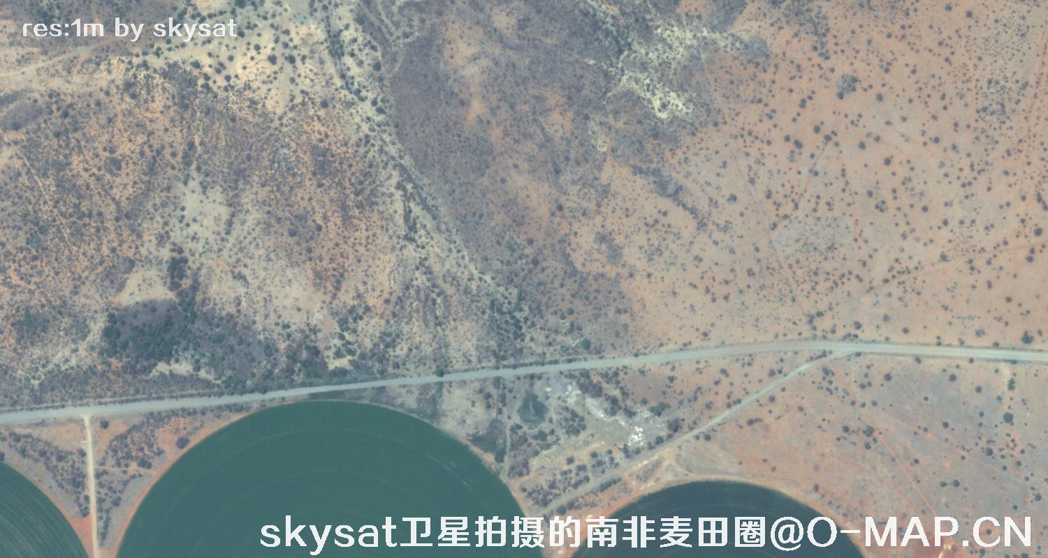 skysat卫星拍摄的南非麦田圈