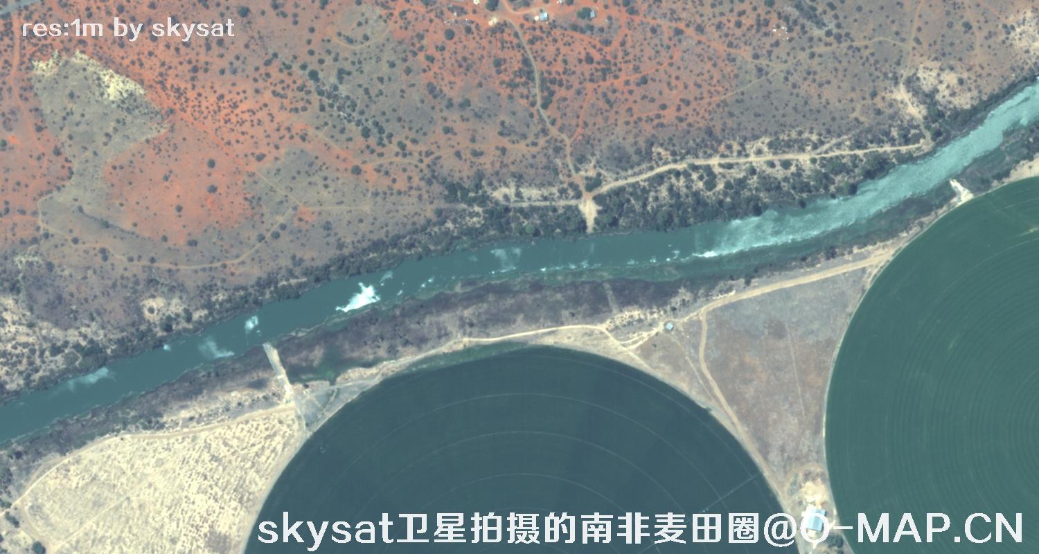 skysat卫星拍摄的南非麦田圈