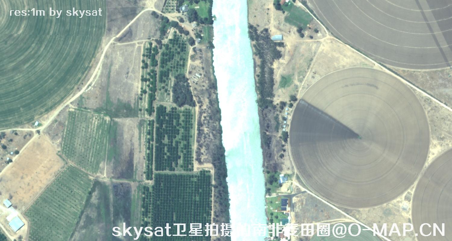 skysat卫星拍摄的南非麦田圈