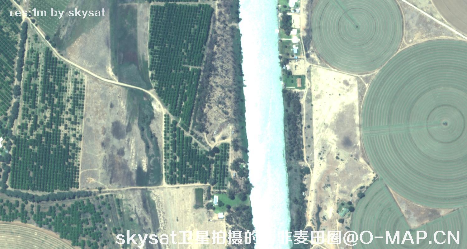 skysat卫星拍摄的南非麦田圈