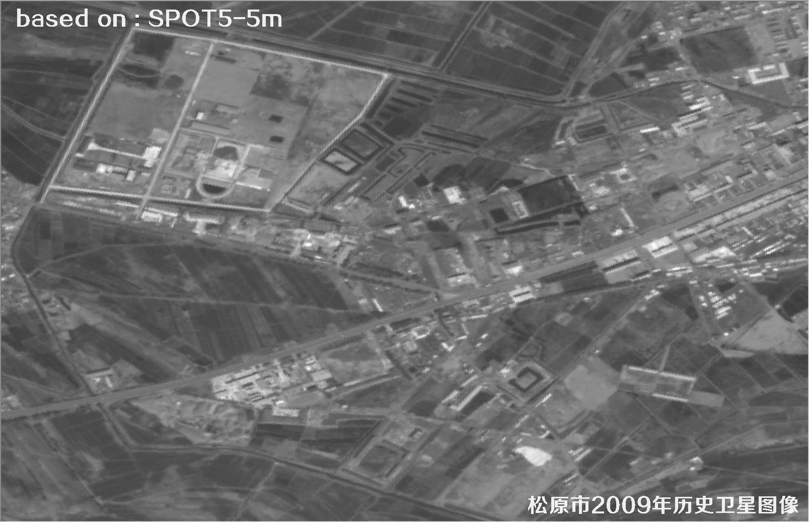 吉林市松原市2009年SPOT5卫星5米分辨率影像图