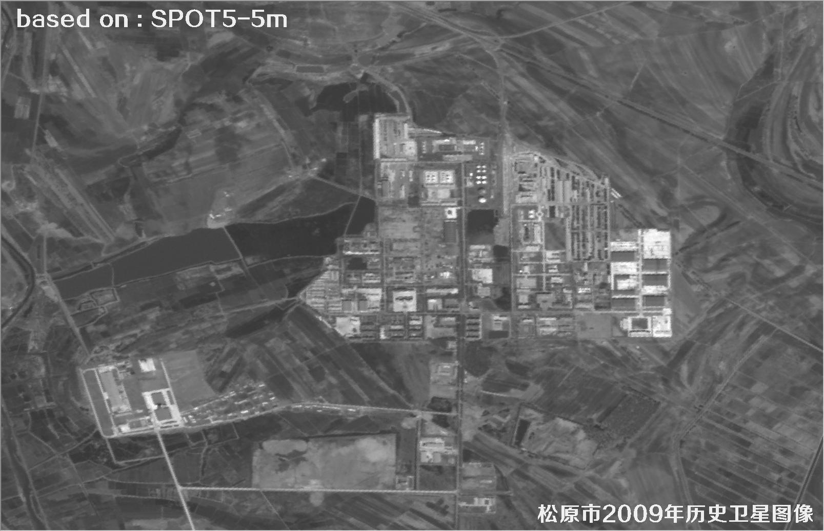 吉林市松原市2009年SPOT5卫星5米分辨率影像图