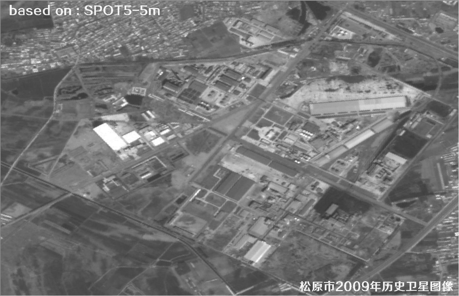 吉林市松原市2009年SPOT5卫星5米分辨率影像图