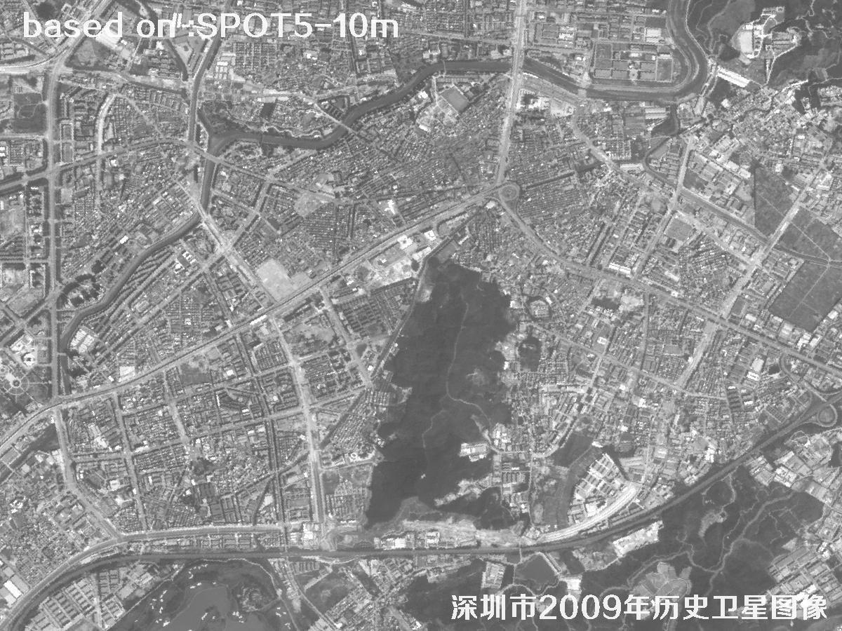 深圳市2009年SPOT5卫星历史影像图1
