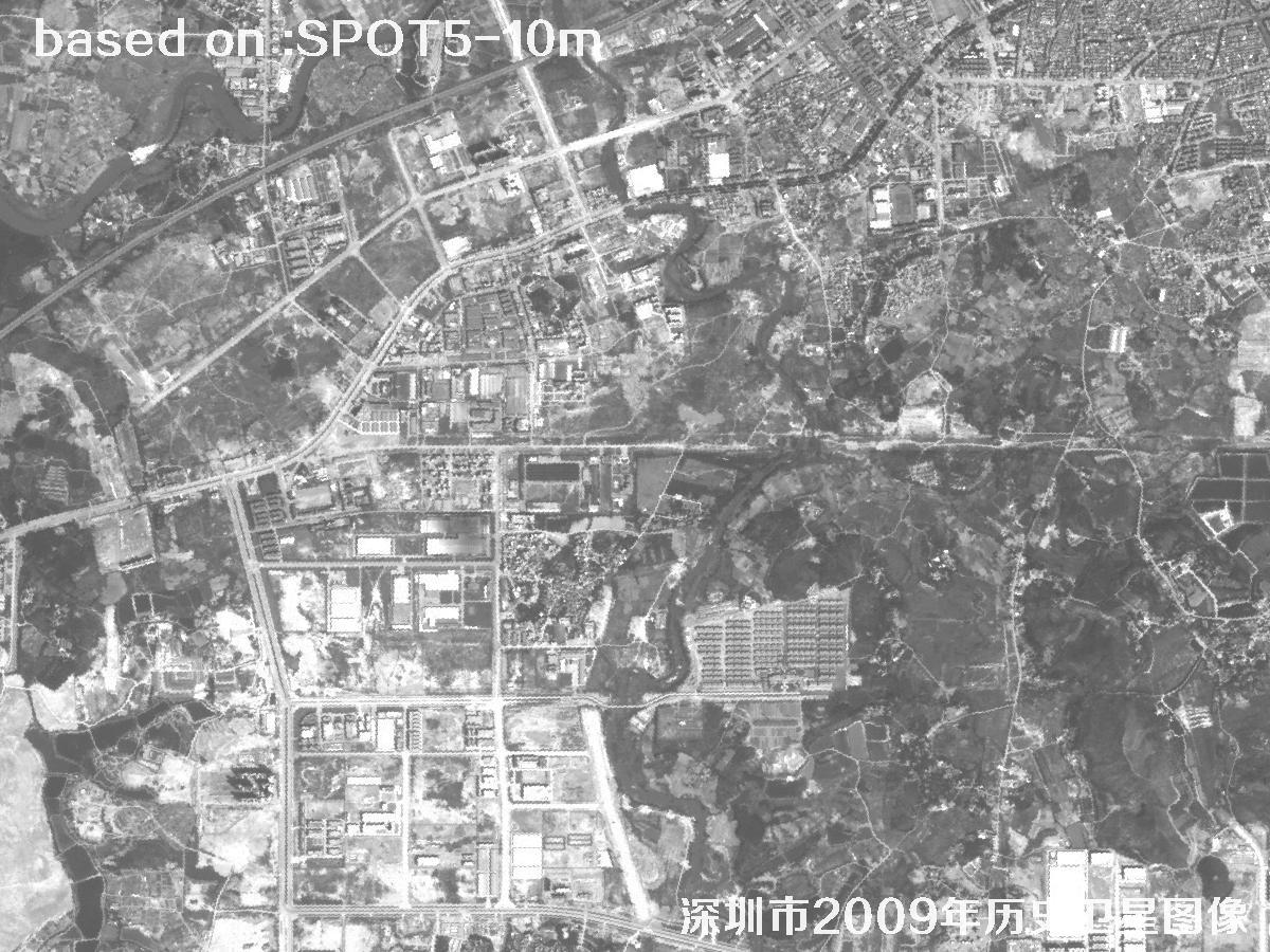 深圳市2009年SPOT5卫星历史影像图10
