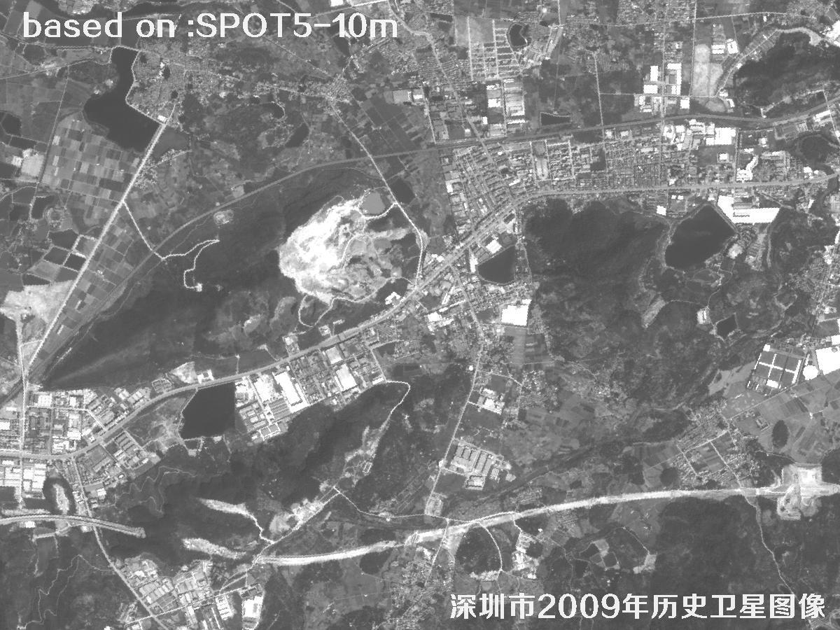 深圳市2009年SPOT5卫星历史影像图11