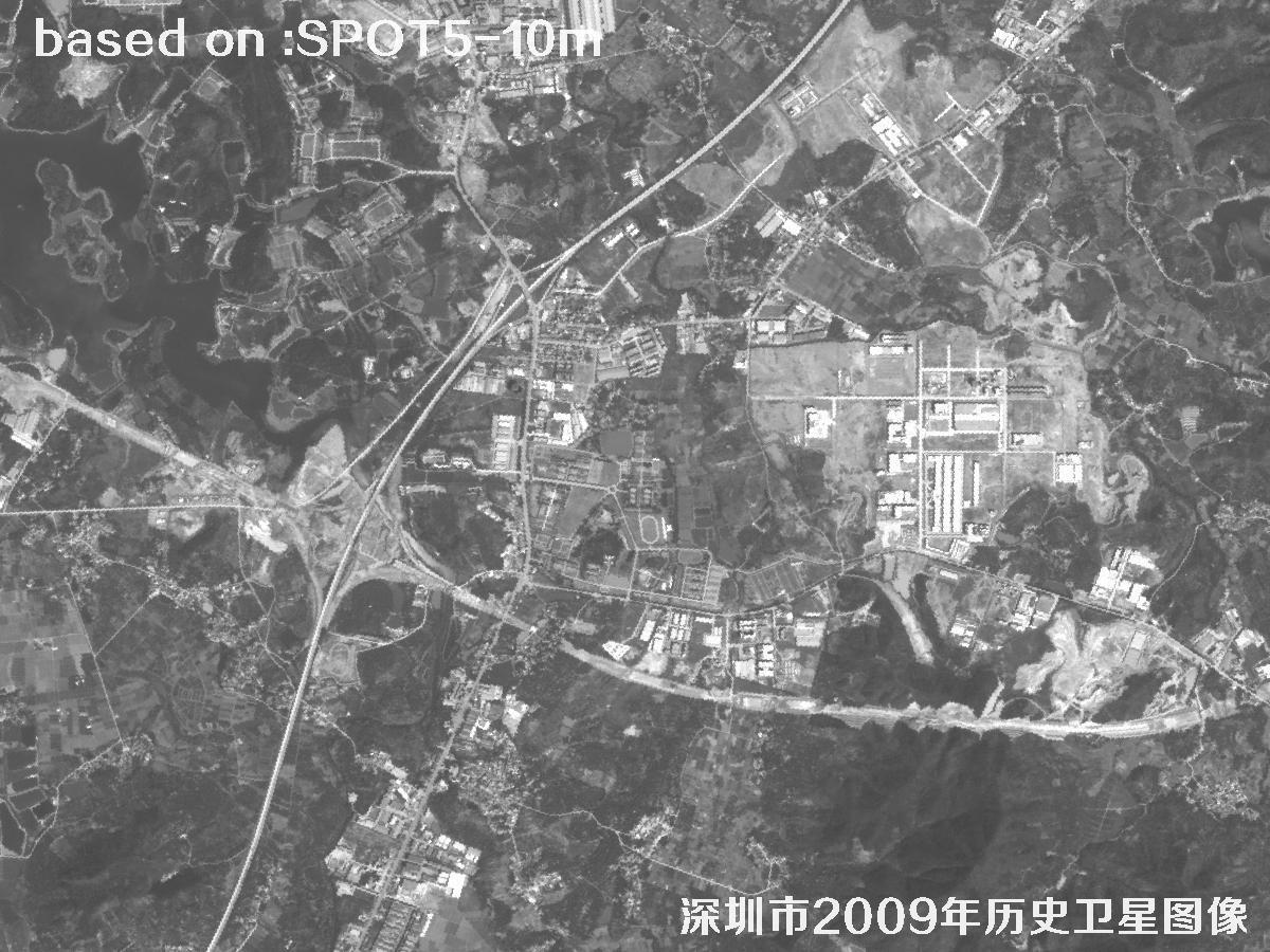 深圳市2009年SPOT5卫星历史影像图13
