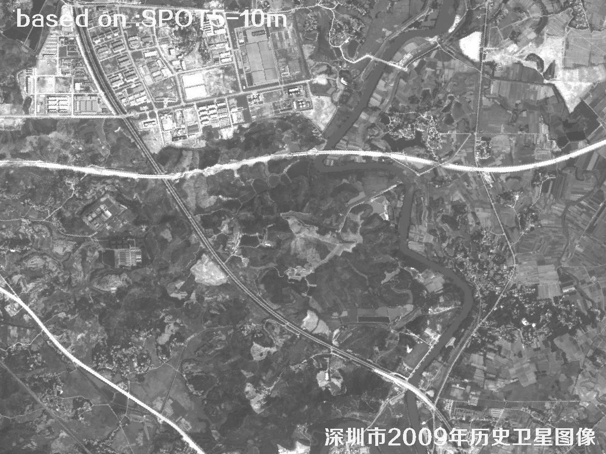 深圳市2009年SPOT5卫星历史影像图15