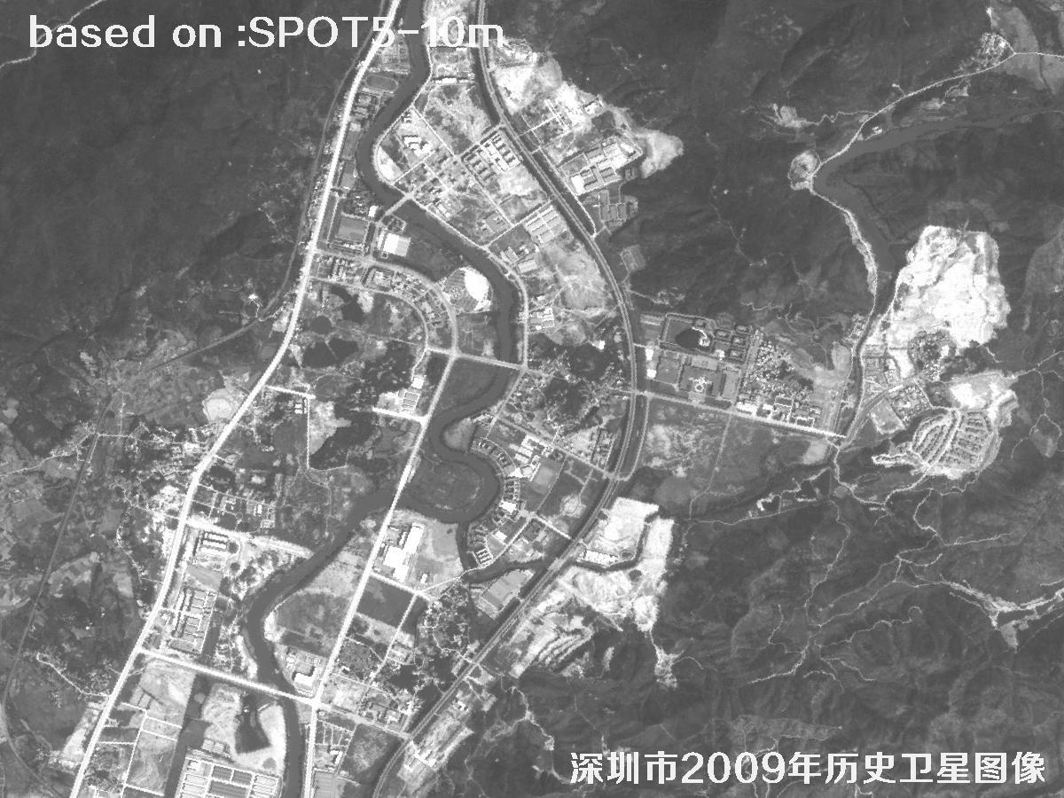 深圳市2009年SPOT5卫星历史影像图16