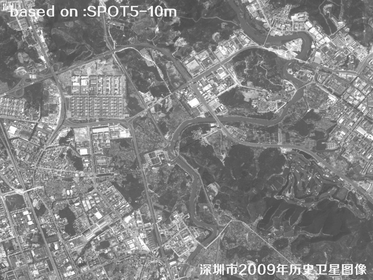 深圳市2009年SPOT5卫星历史影像图17