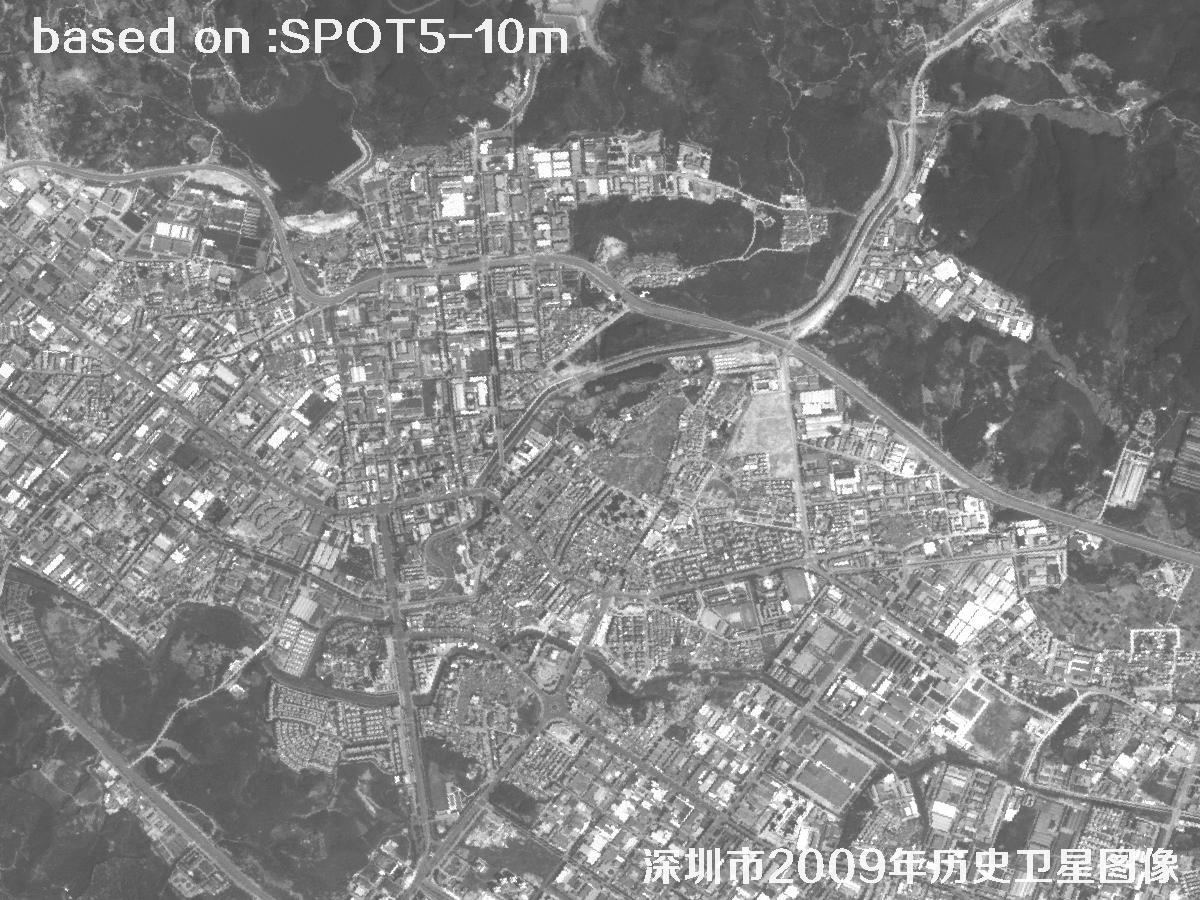 深圳市2009年SPOT5卫星历史影像图18