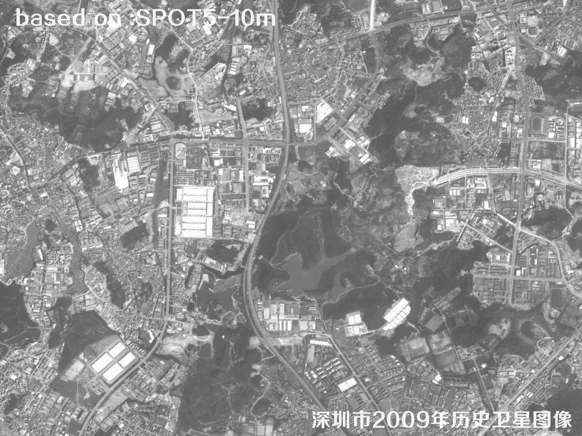 深圳市2009年SPOT5卫星历史影像图2