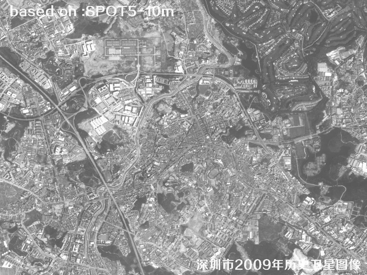 深圳市2009年SPOT5卫星历史影像图21