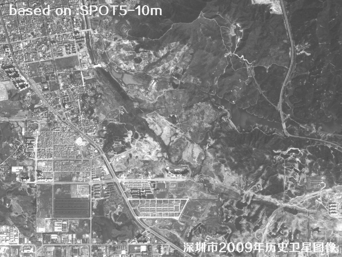深圳市2009年SPOT5卫星历史影像图22