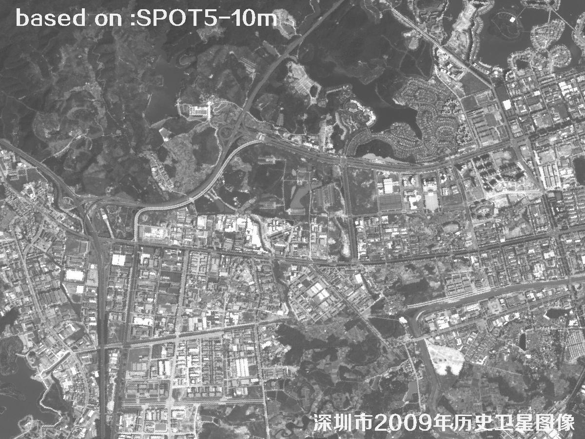 深圳市2009年SPOT5卫星历史影像图23