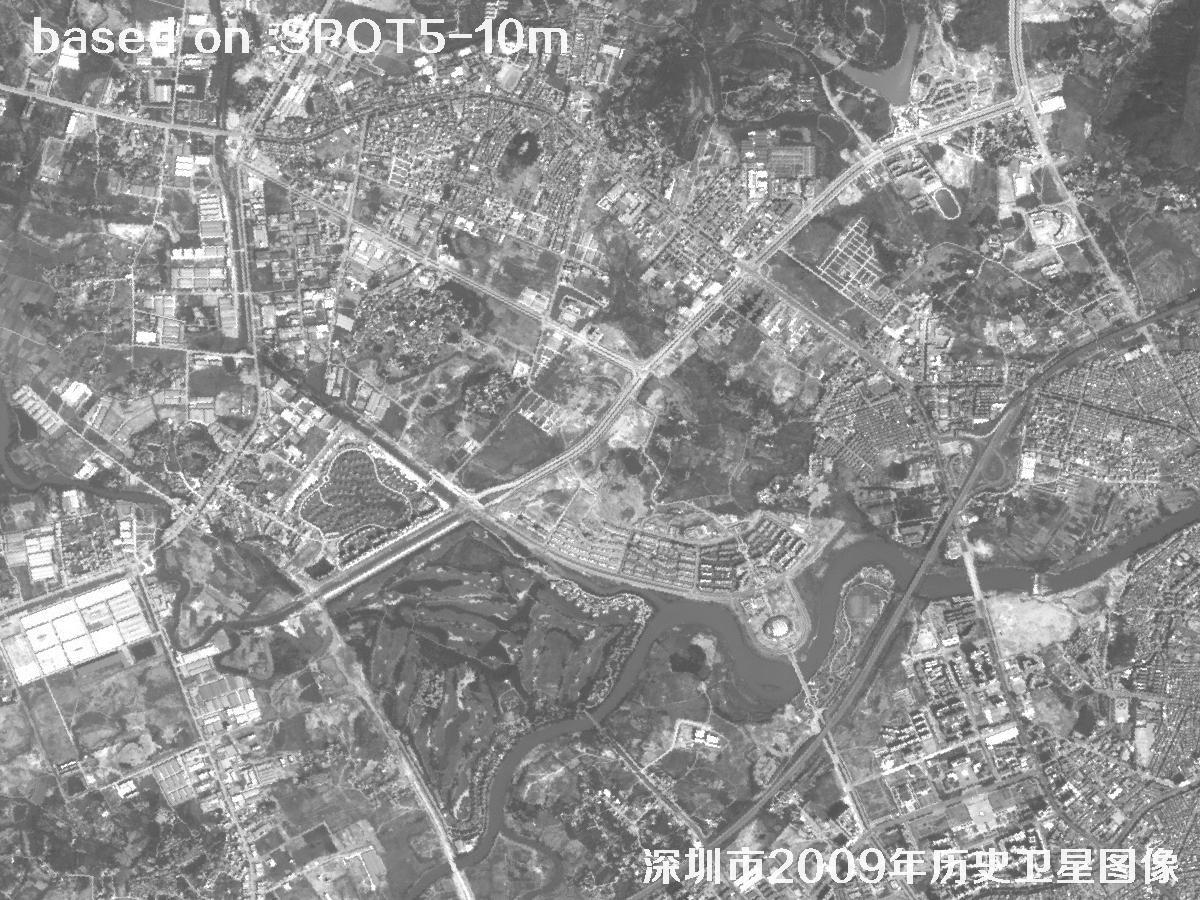 深圳市2009年SPOT5卫星历史影像图26