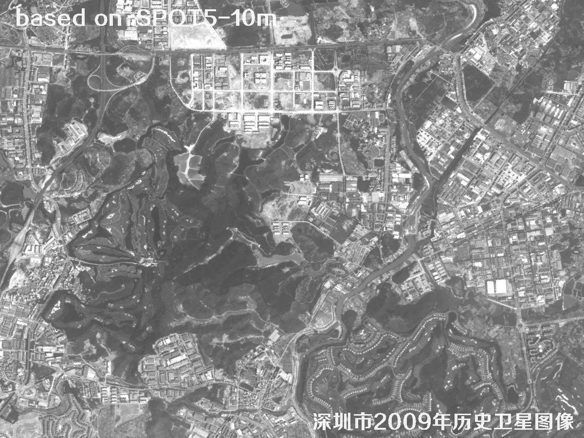 深圳市2009年SPOT5卫星历史影像图27