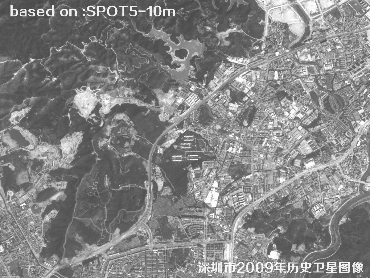 深圳市2009年SPOT5卫星历史影像图28