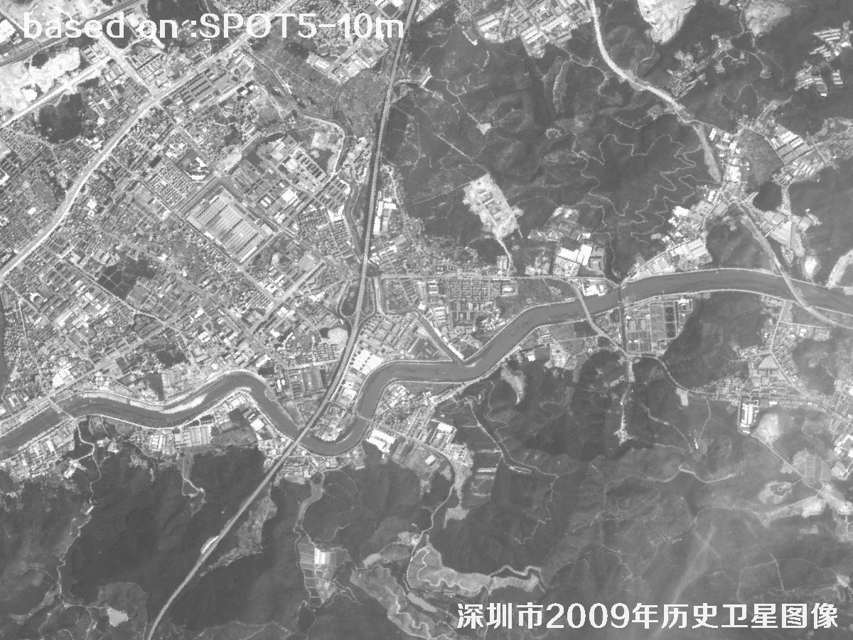 深圳市2009年SPOT5卫星历史影像图29