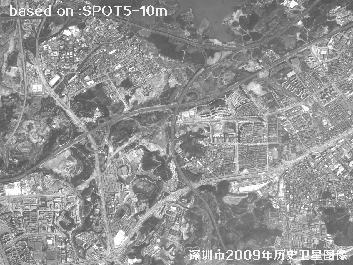 深圳市2009年SPOT5卫星历史影像图30