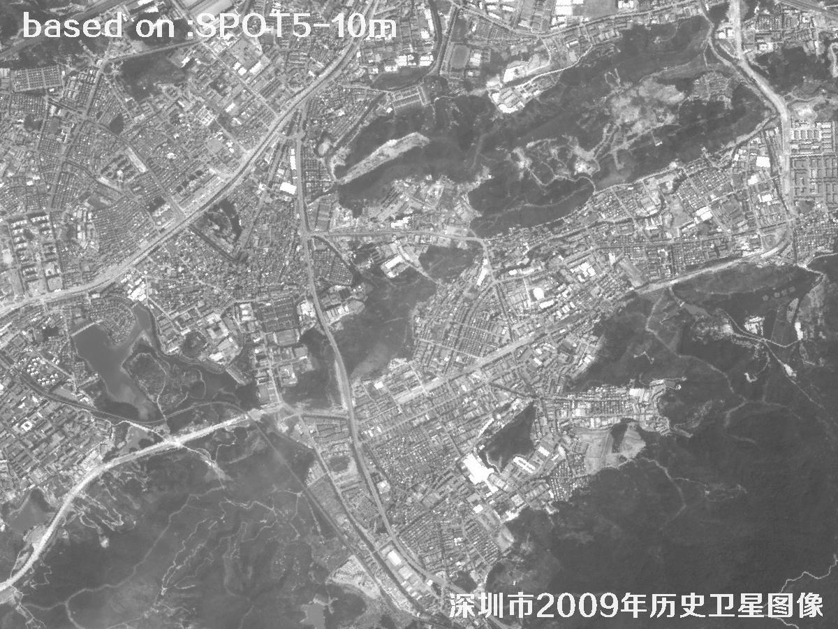 深圳市2009年SPOT5卫星历史影像图31