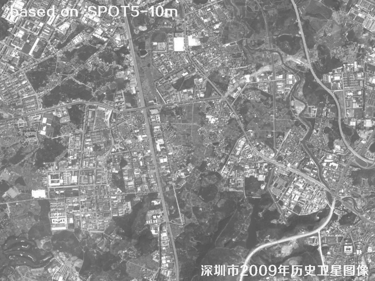 深圳市2009年SPOT5卫星历史影像图32