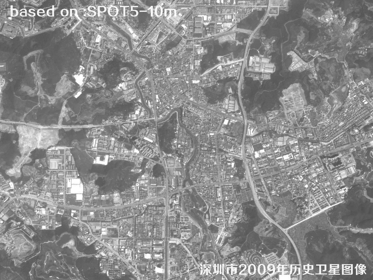 深圳市2009年SPOT5卫星历史影像图33
