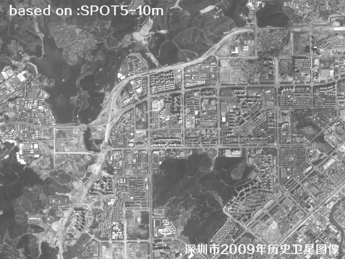 深圳市2009年SPOT5卫星历史影像图34