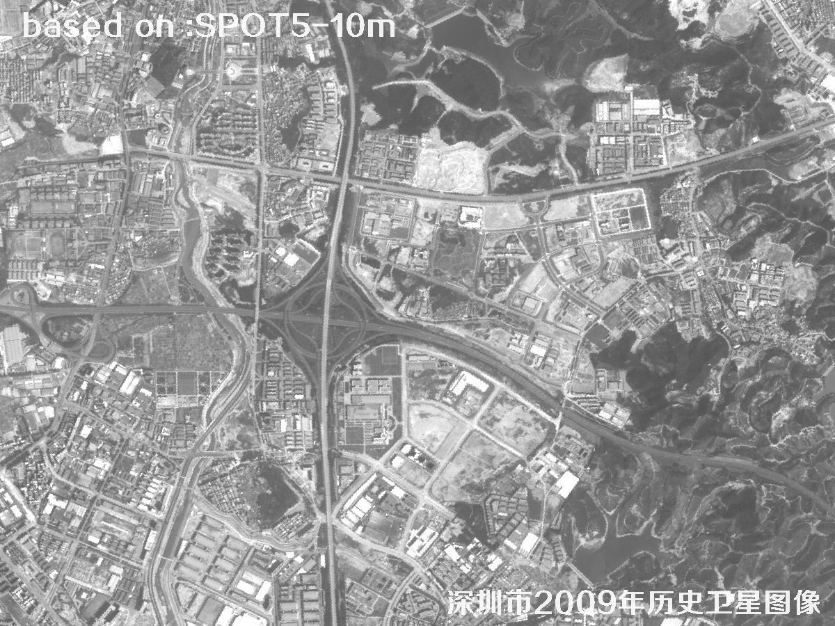 深圳市2009年SPOT5卫星历史影像图35