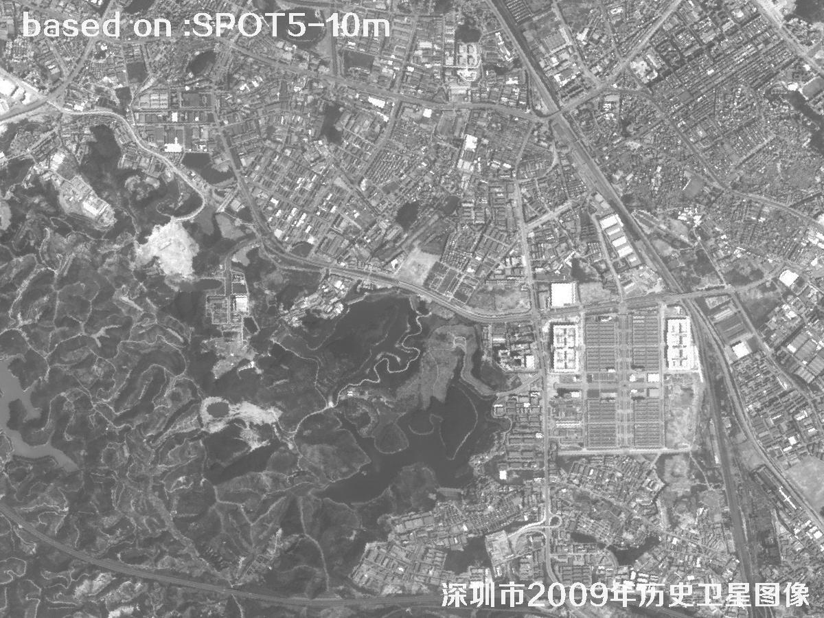 深圳市2009年SPOT5卫星历史影像图36