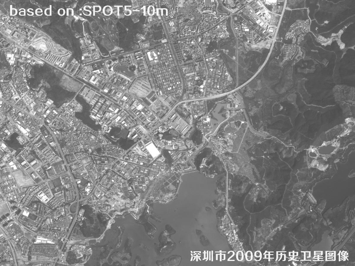 深圳市2009年SPOT5卫星历史影像图37