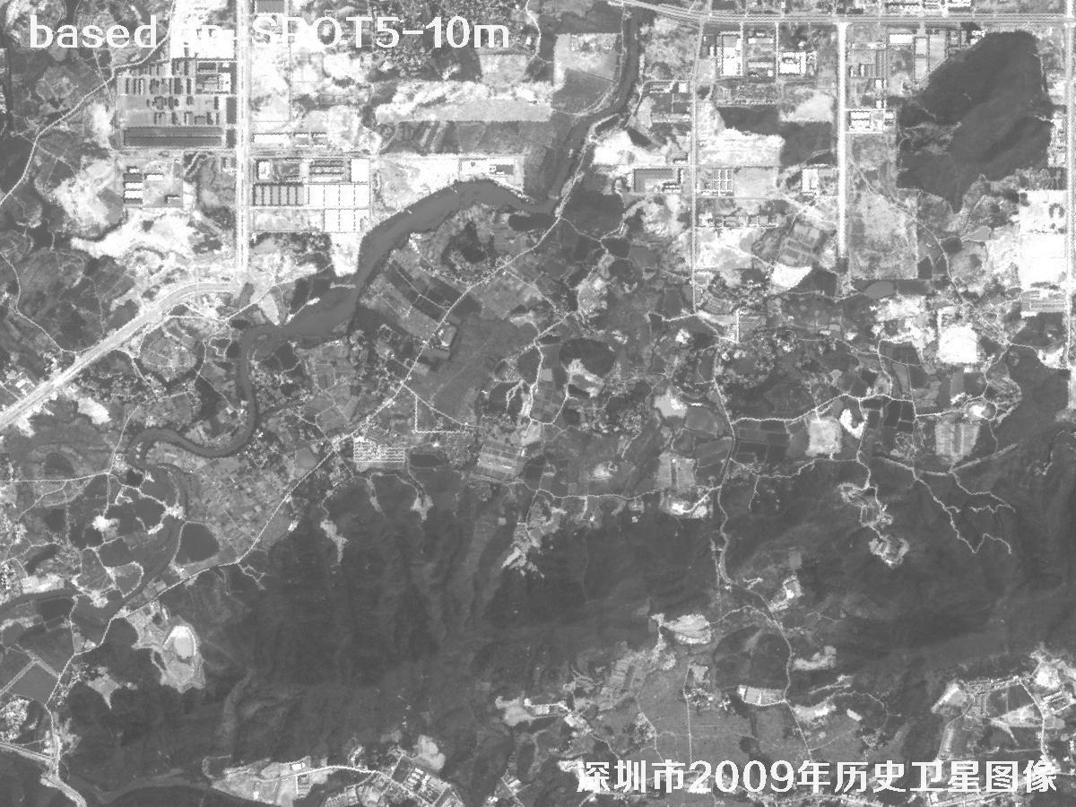 Shenzhen 2009: SPOT5 Historical Satellite Imagery