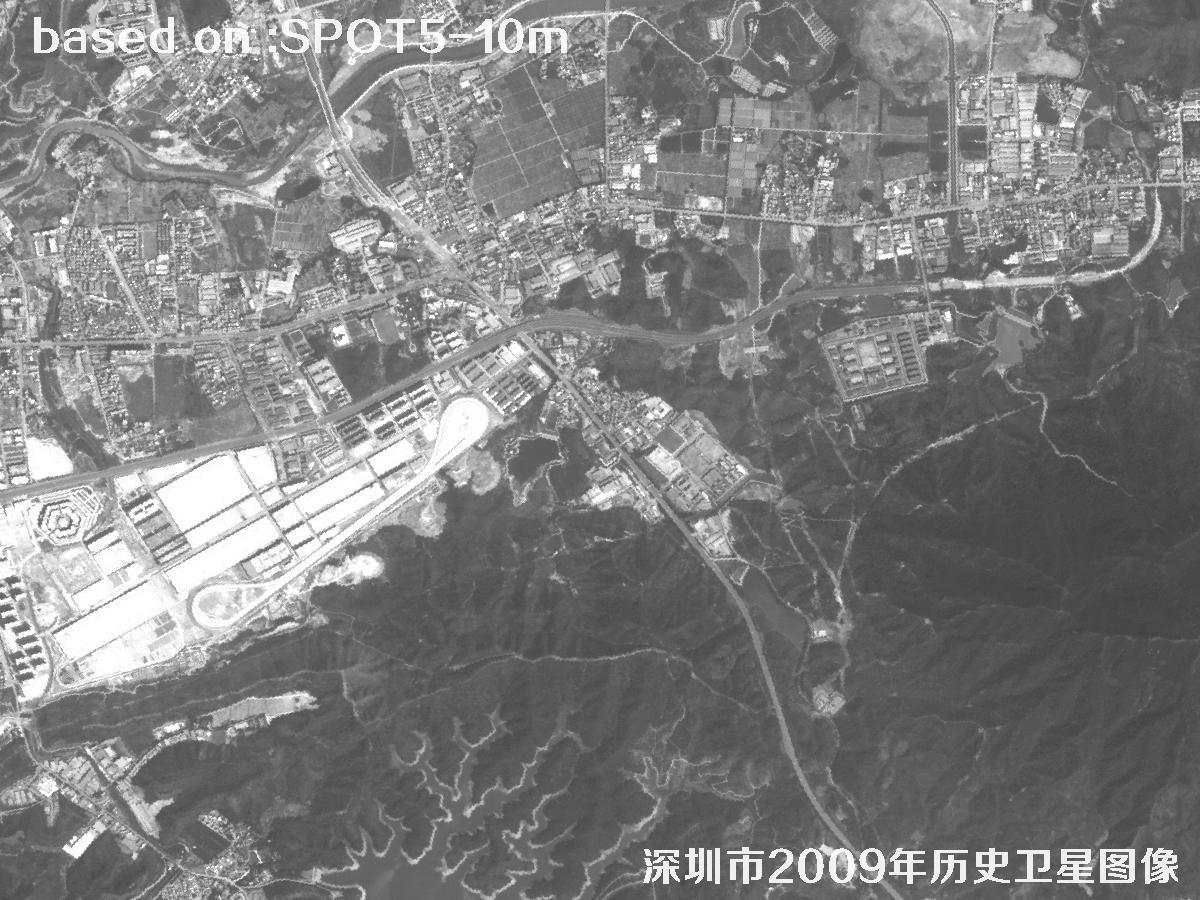 Shenzhen 2009: SPOT5 Historical Satellite Imagery