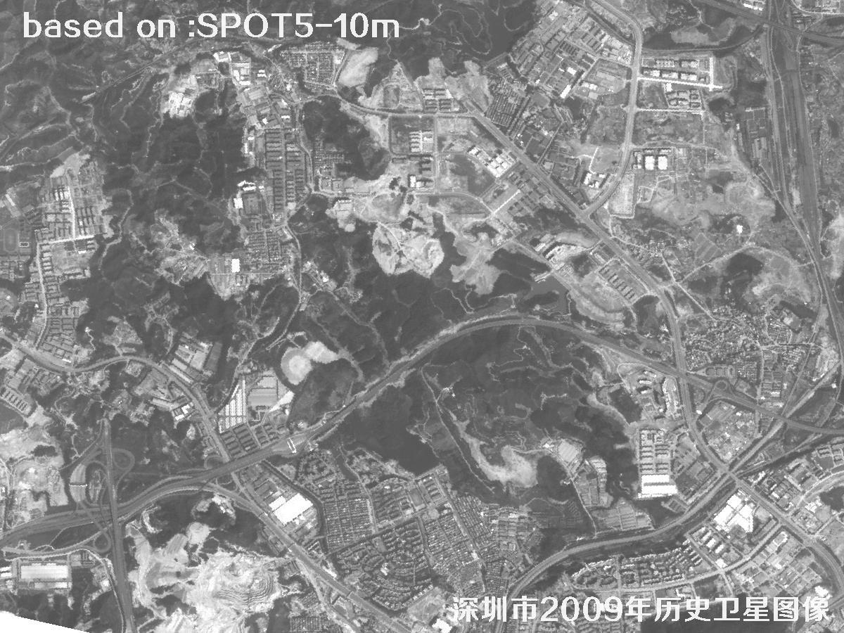 Shenzhen 2009: SPOT5 Historical Satellite Imagery