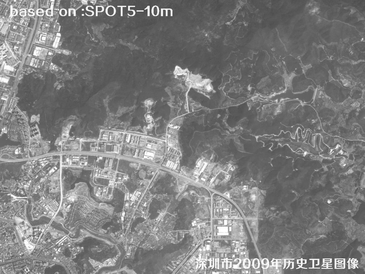 Shenzhen 2009: SPOT5 Historical Satellite Imagery