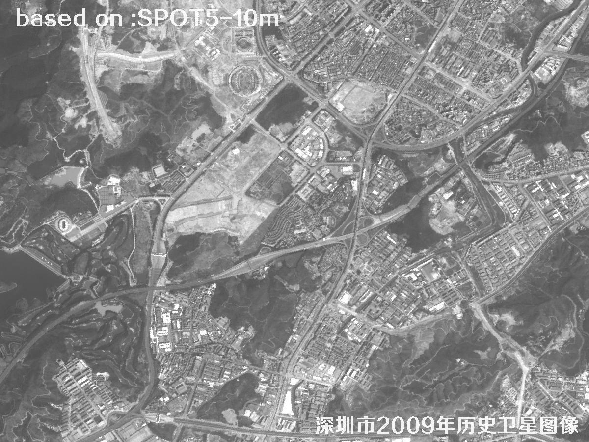 Shenzhen 2009: SPOT5 Historical Satellite Imagery