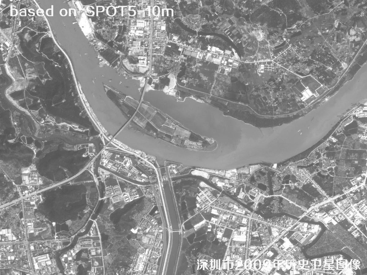 深圳市2009年SPOT5卫星历史影像图5