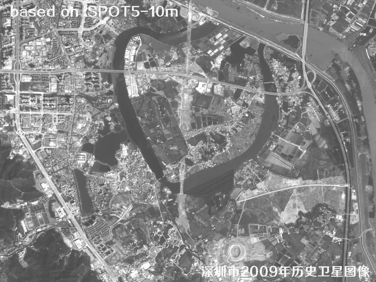 深圳市2009年SPOT5卫星历史影像图6