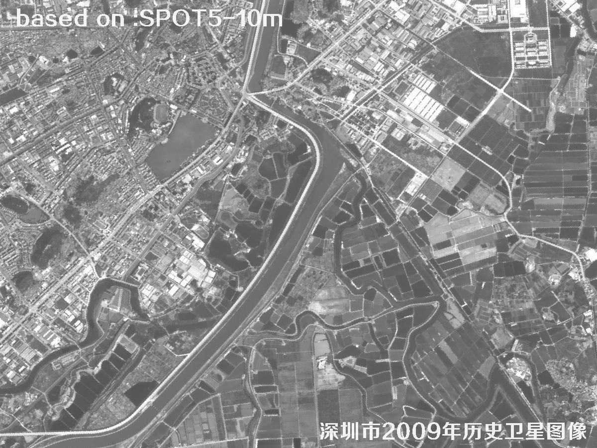 深圳市2009年SPOT5卫星历史影像图8